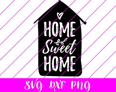 Download Free Home Sweet Home SVG Cameo